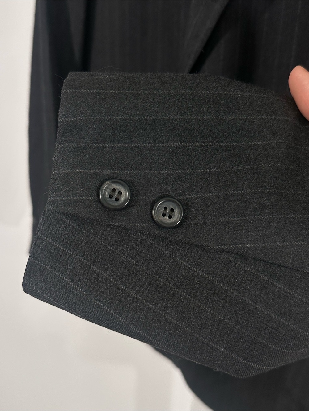Brooks Brothers Golden Fleece 46R Charcoal Pinstripe Wool Blazer USA Made Ivy - Picture 7 of 8